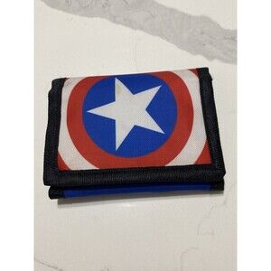 Vintage Captain America Hook and Loop Wallet